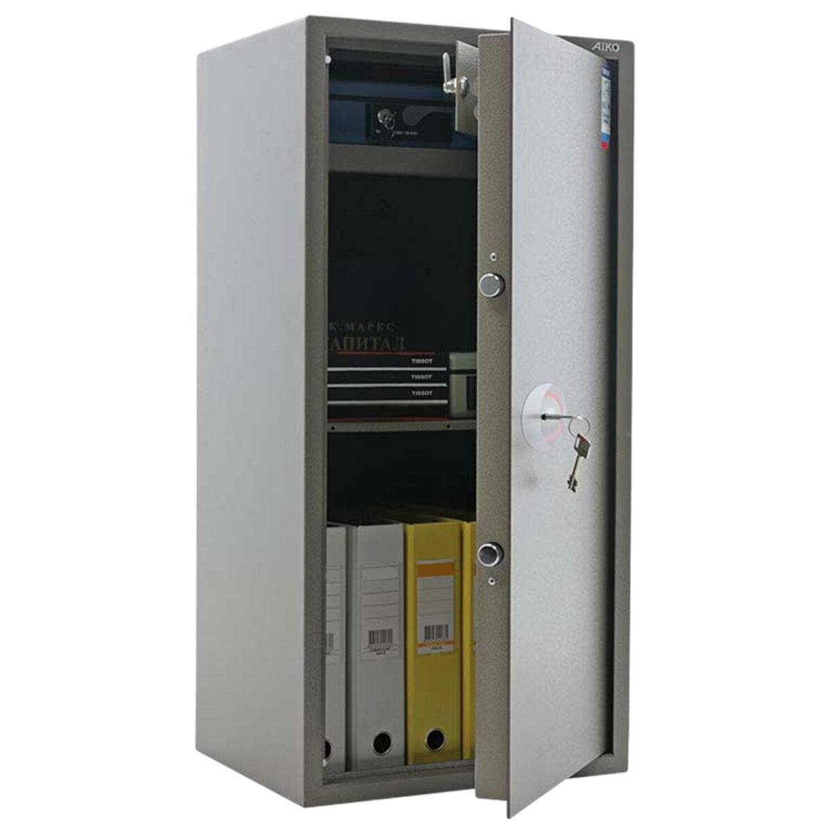 Сейф AIKO "ТМ-90Т" 900х440х355 мм, 39 кг, ключевой замок, трейзер, полка — изображение 6