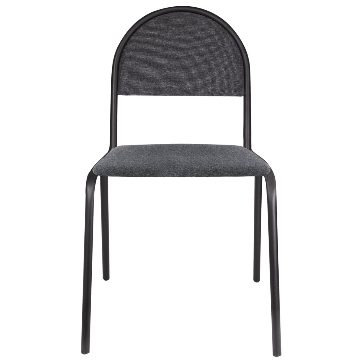 Стул для посетителей "Серна", черный каркас, ткань серая, СМ 7/22 Т-08 — изображение 2