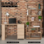 Стеллаж BRABIX "Scandi SH-008", 730х250х1760 мм, 6 секций, ЛДСП, дуб сонома, 641898, ЦБ013658-2 — изображение 20