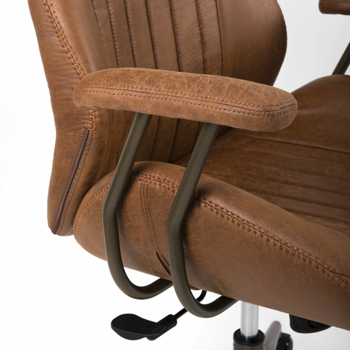 Кресло BRABIX PREMIUM "Texas EX-571", синхромеханизм, искусственная замша, светло-коричневый, 532942 — изображение 10