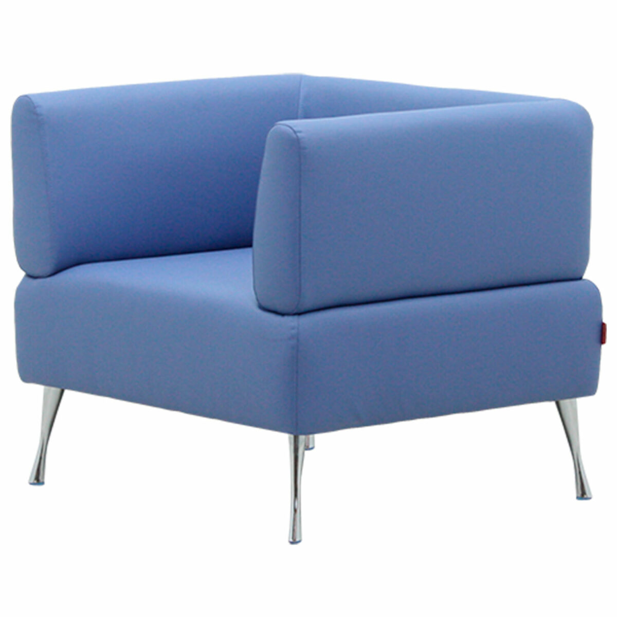 Кресло мягкое "Норд", "V-700", 820х720х730 мм, c подлокотниками, экокожа, голубое — изображение 2