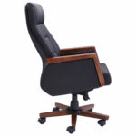 Кресло HAWASAN (ХАВАСАН) "Overlord EX-770", мультиблок, дерево, натуральная кожа, черное, 532934 — изображение 6