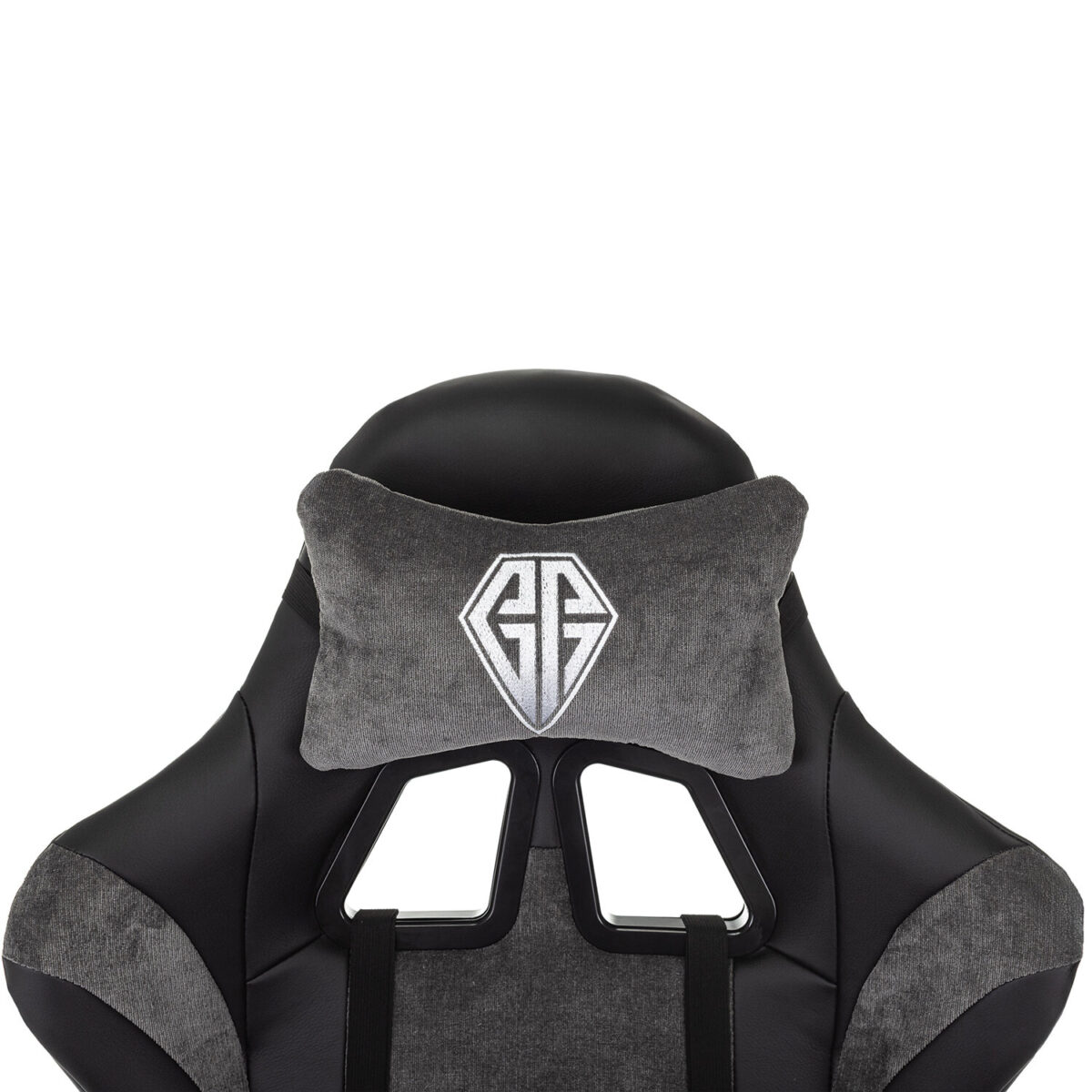 Кресло компьютерное BRABIX "Forcer GM-127", 2 подушки, экокожа/велюр, черное/серое, 533216 — изображение 8