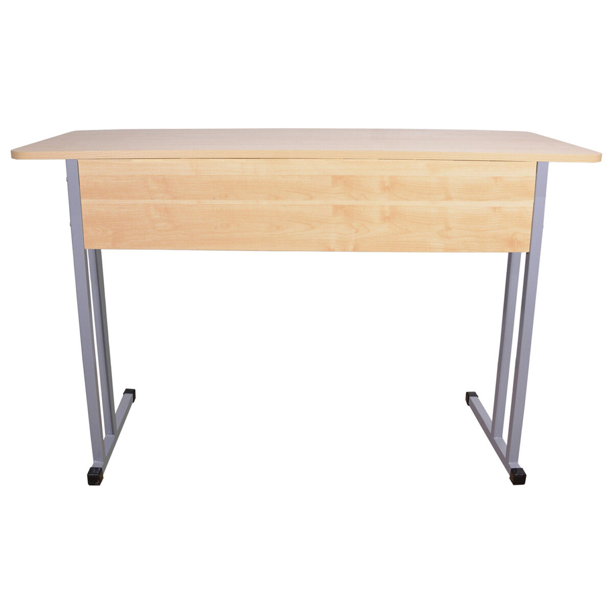 Стол-парта 2-местный нерегулируемый "Умник", 1200х500х760 мм, рост 6, серый каркас, ЛДСП клён — изображение 3