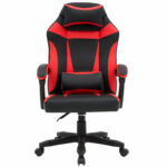 Кресло компьютерное CROMEX (КРОМЕКС) "Start GM-105", две подушки, экокожа, черное/красное, 532957 — изображение 4