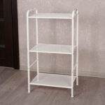 Стеллаж на металлокаркасе "Валенсия-13", 455х300х855 мм, 3 полки, белый, СТВ13 Б — изображение 7