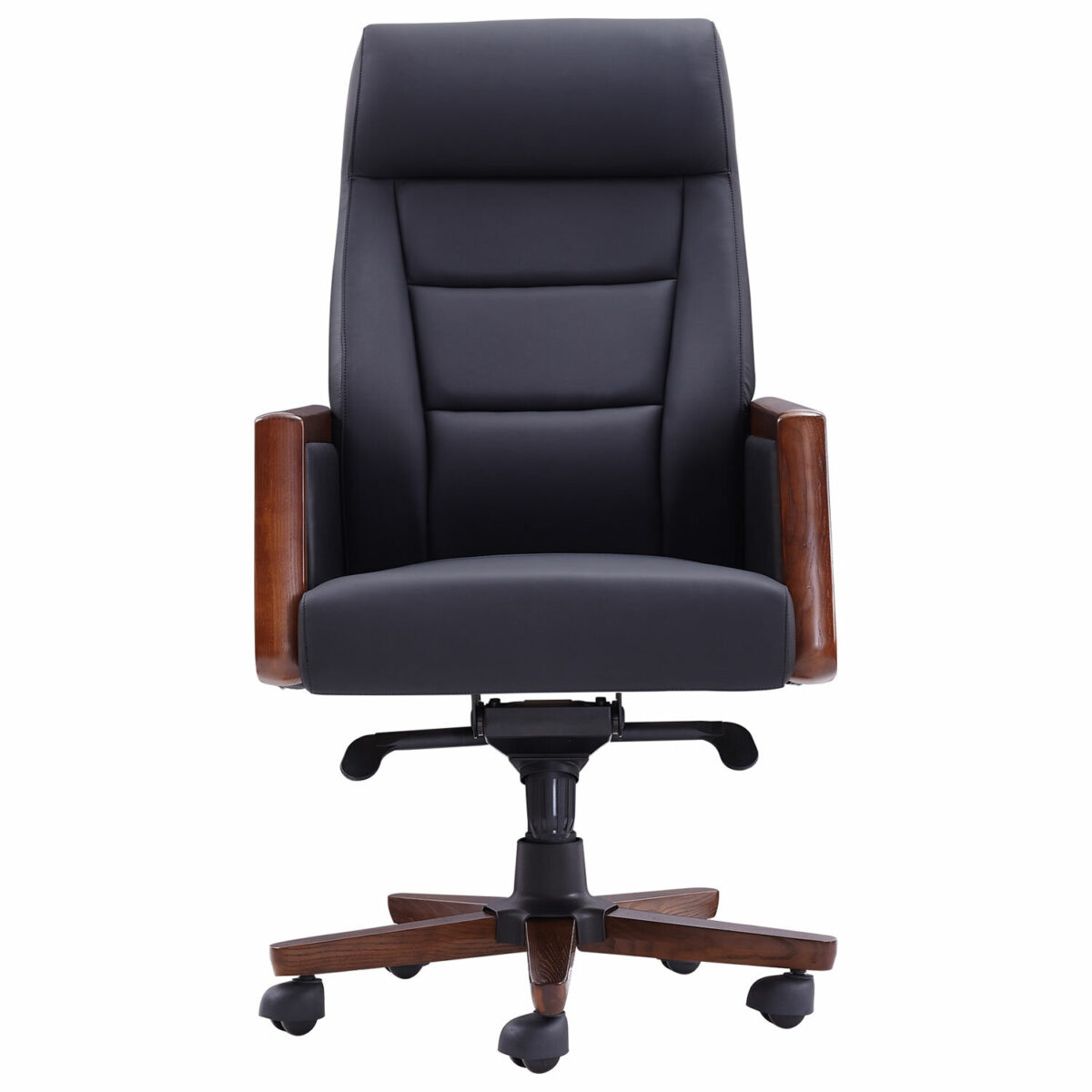 Кресло HAWASAN (ХАВАСАН) "Overlord EX-770", мультиблок, дерево, натуральная кожа, черное, 532934 — изображение 2