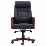 Кресло HAWASAN (ХАВАСАН) "Overlord EX-770", мультиблок, дерево, натуральная кожа, черное, 532934 — изображение 2