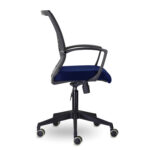 Кресло BRABIX "Wings MG-309", пластик черный, сетка, черное/синее, 532013 — изображение 2