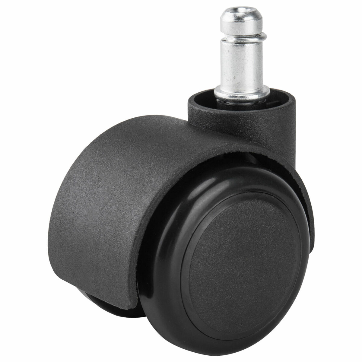 Колеса (ролики) BRABIX для кресла, прорезиненные, SLIM, КОМПЛЕКТ 5 шт., шток d 11 мм, черные, 533084 — изображение 3