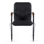 Кресло BRABIX "Samba CF-105 BOX-2", хром каркас, накладки "орех", кожзам черный, разобрано, 532761 — изображение 4