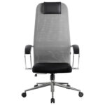 Кресло офисное BRABIX PREMIUM "Ultimate EX-800" хром, плотная двойная сетка Х2, черное/серое, 532912 — изображение 7