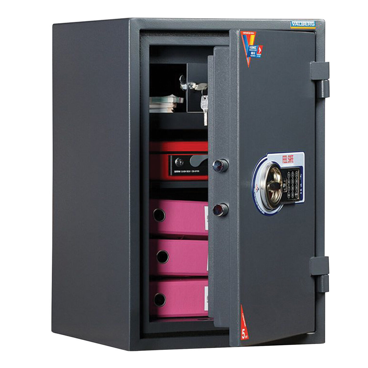 df7318aa162437e5208ad0d831b50d1e_xl Сейф огневзломостойкий VALBERG "Гарант-67Т EL", 670х440х440 мм, 99 кг, эл. замок, трейзер, крепление к полу — изображение 1
