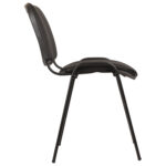 Стул для персонала и посетителей "ИЗО", черный каркас, кожзаменитель черный, Z-11 — изображение 2