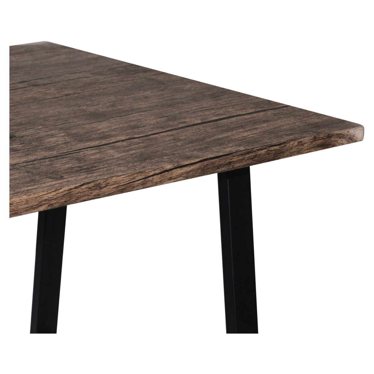 Стол на металлокаркасе BRABIX "LOFT CD-006", 1200х500х730 мм, 2 полки, цвет морёный дуб, 641224 — изображение 7