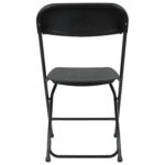 Стулья складные BRABIX "Golf CF-002", КОМПЛЕКТ 4 шт., черный каркас, пластик черный, 533030 — изображение 5