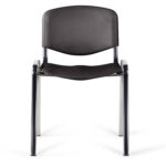 Стул STAFF "Iso Plast CF-009", хром каркас, пластик черный, 532571 — изображение 3