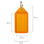 Бирки для ключей КОМПЛЕКТ 20 ШТ., длина 55 мм, инфо-окно 39х22 мм, АССОРТИ, BRAUBERG, 237495 — изображение 9