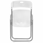 Стулья складные BRABIX "Golf Lite CF-017", КОМПЛЕКТ 4 шт., серебристый каркас, пластик, белый, 533035 — изображение 8