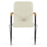 Кресло BRABIX "Samba CF-105 BOX-2", хром каркас, накладки "бук", кожзам бежевый, разобрано, 532762 — изображение 3