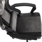 Кресло компьютерное BRABIX "Forcer GM-127", 2 подушки, экокожа/велюр, черное/серое, 533216 — изображение 7