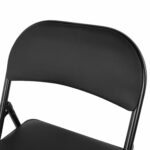 Стул складной BRABIX "Golf Plus CF-003 КОМФОРТ", черный каркас, кожзам черный, В КОРОБЕ, 533026 — изображение 10