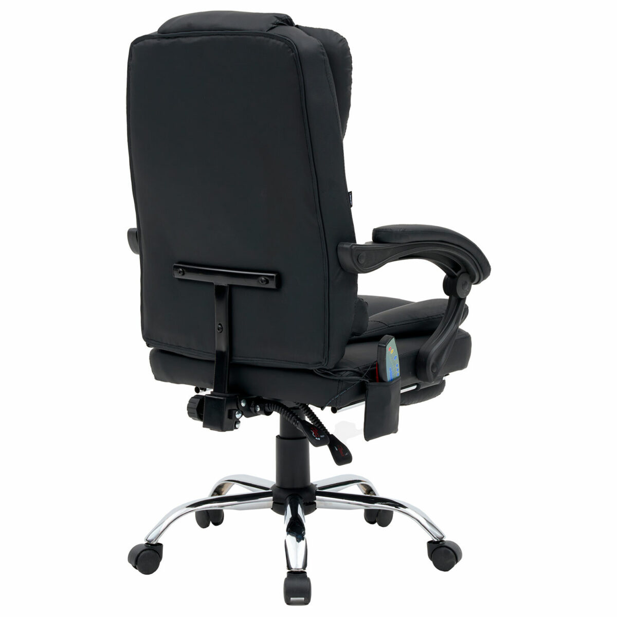 Кресло офисное CROMEX (КРОМЕКС) "Lounge MS-007", подножка, 6 массажных модулей, экокожа, черное, 532960 — изображение 2