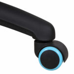 Кресло компьютерное BRABIX "GT Master GM-110", две подушки, экокожа, черное/голубое, 531928 — изображение 15