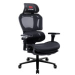 Кресло ATRONE (АТРОН) "Optimus ER-707", адаптивный механизм со слайдером, сетка, черный/серый, 532967 — изображение 2