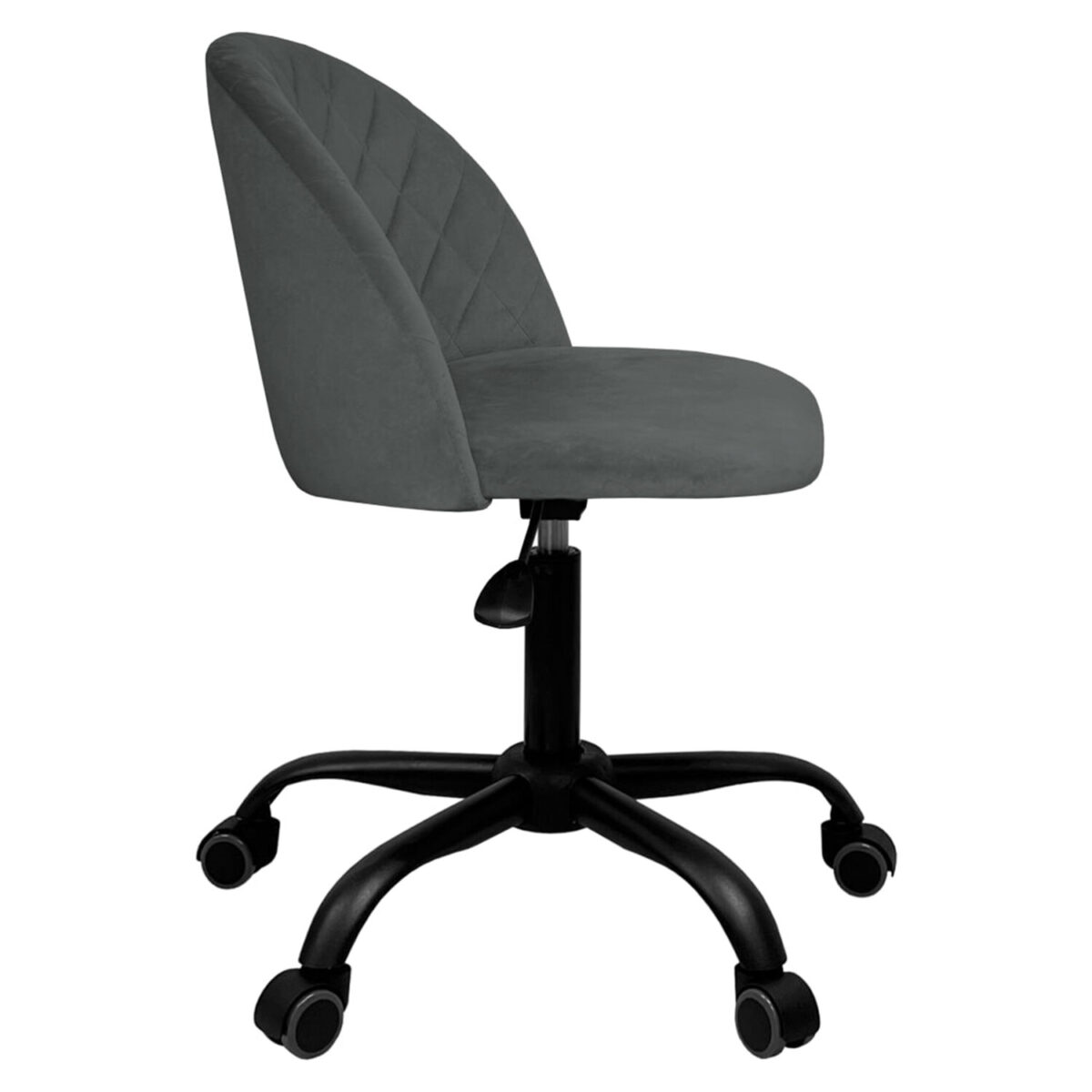 Кресло BRABIX "Moon MG-074", велюр серый, пятилучие металлическое черное, 532773 — изображение 3