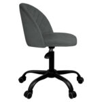 Кресло BRABIX "Moon MG-074", велюр серый, пятилучие металлическое черное, 532773 — изображение 3