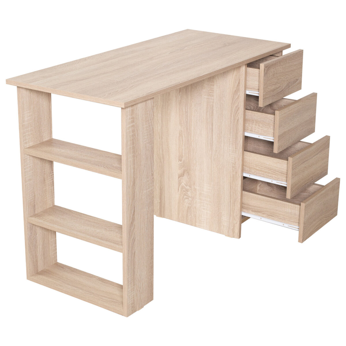 Стол письменный/компьютерный BRABIX "Scandi CD-016", 1100х500х750 мм, 4 ящика, дуб сонома, 641892, ЦБ013707-2 — изображение 10