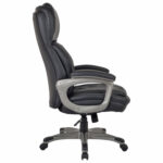 Кресло BRABIX PREMIUM "Regal EX-557", НАГРУЗКА до 150 кг, пружинный блок, экокожа, черный, 532945 — изображение 2