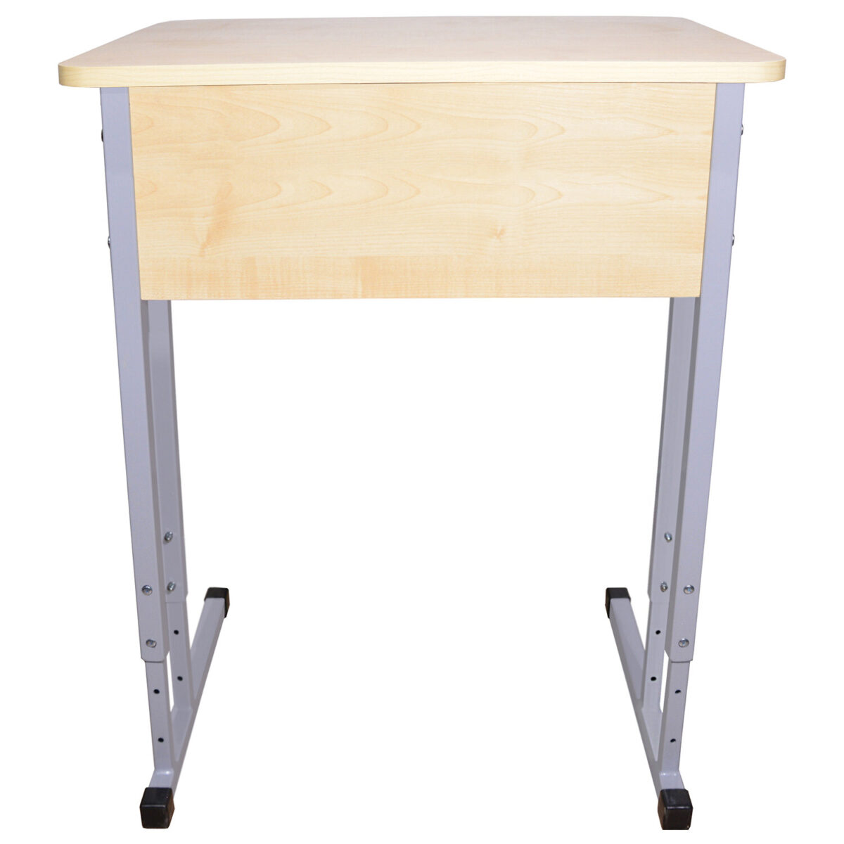 Стол-парта 1-местный регулируемый "Умник", 600х500х520-640 мм, рост 2-4, серый каркас, ЛДСП клён — изображение 4