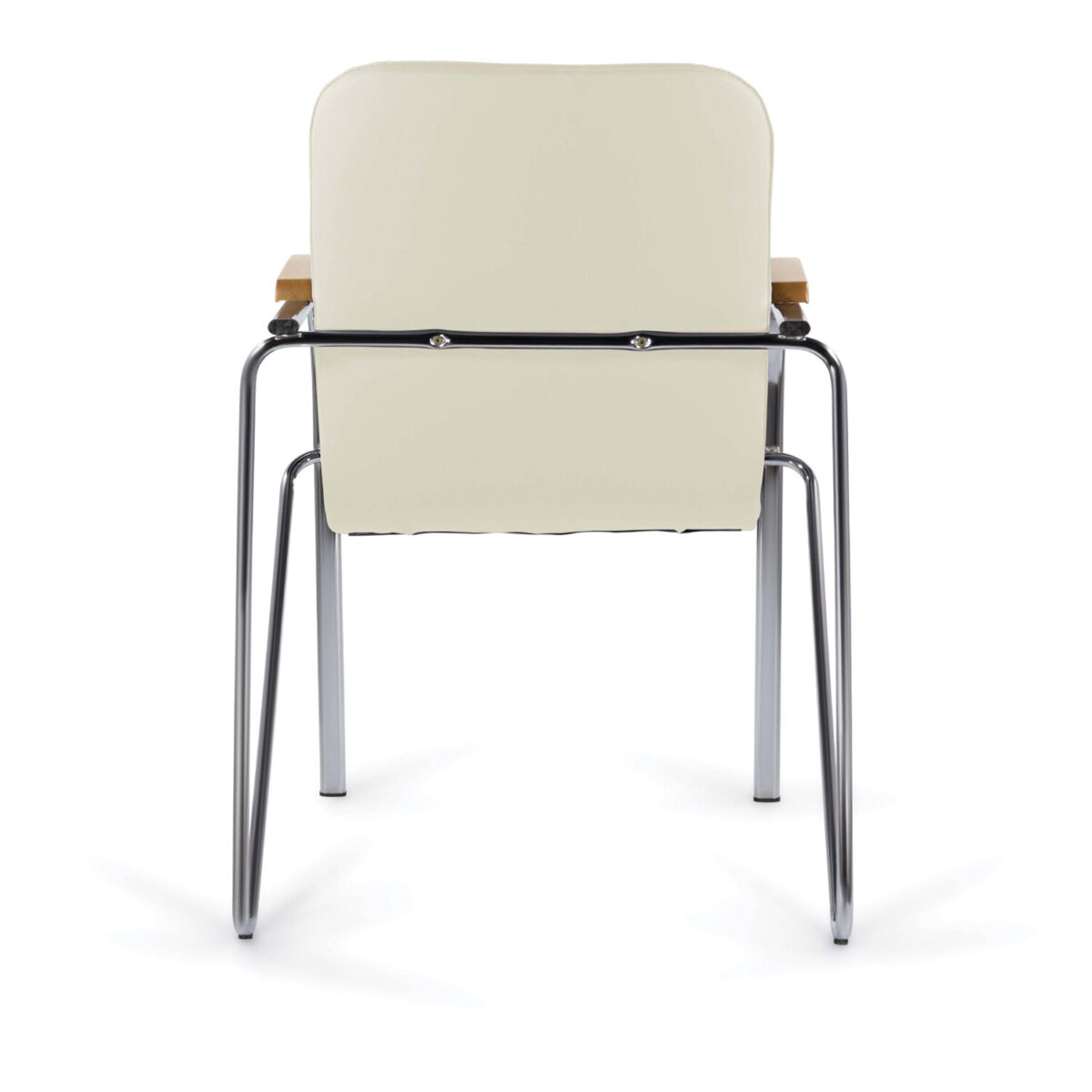 Кресло BRABIX "Samba CF-105 BOX-2", хром каркас, накладки "бук", кожзам бежевый, разобрано, 532762 — изображение 6