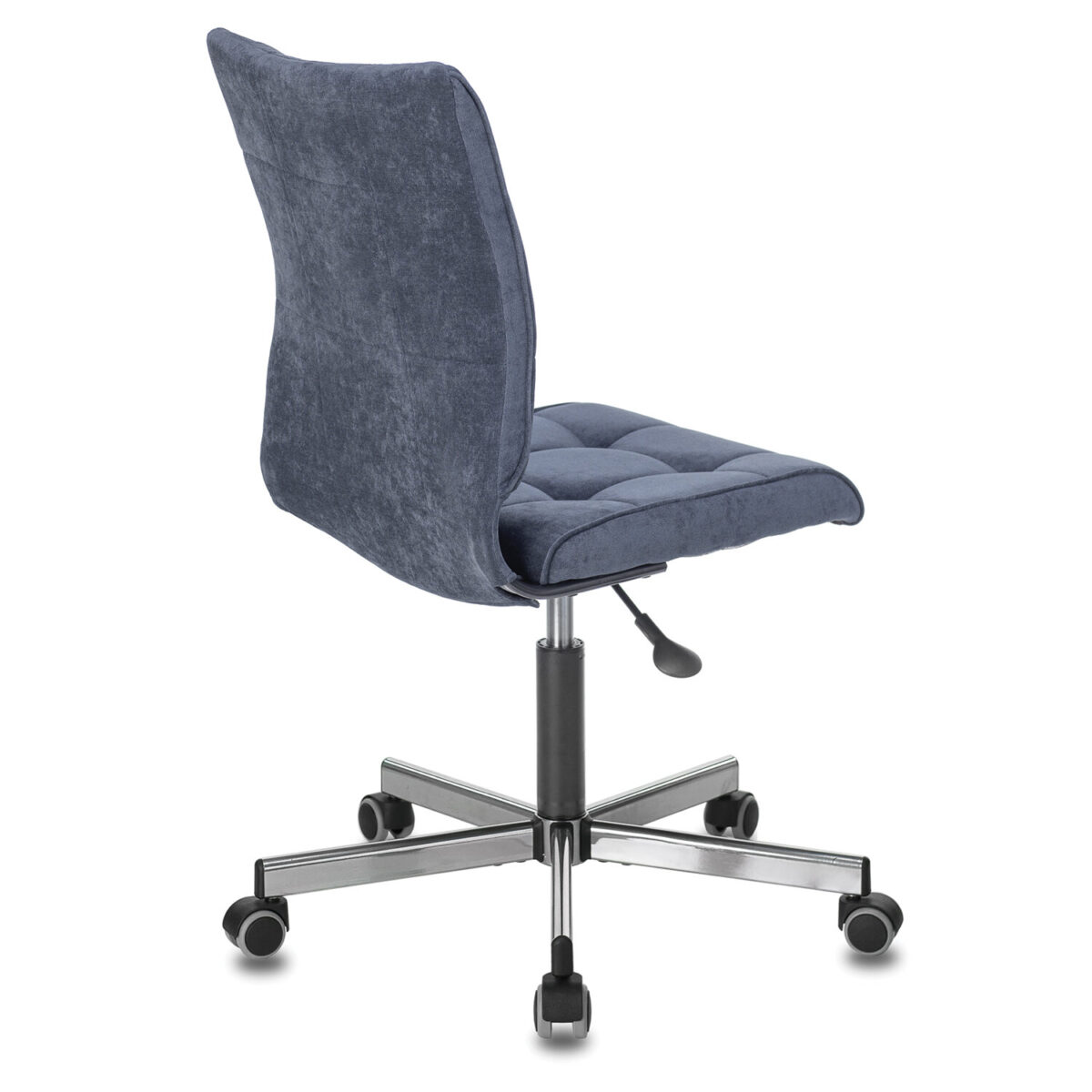 Кресло BRABIX "Stream MG-314", без подлокотников, пятилучие серебристое, ткань, темно-синее, 532397, MG-314_532397 — изображение 3