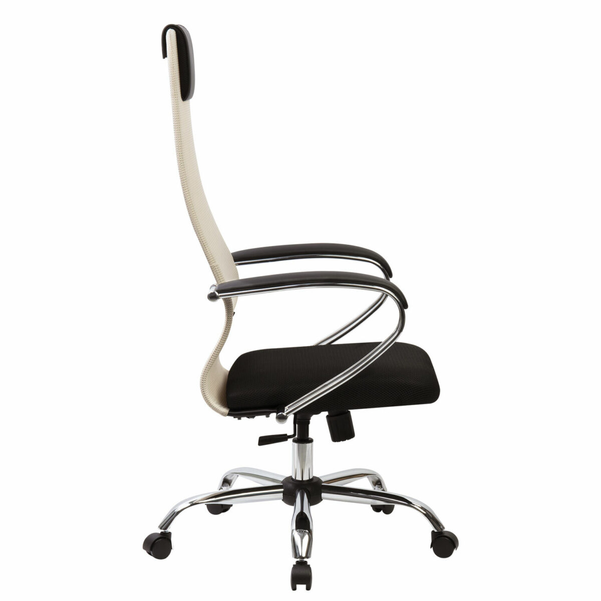 Кресло офисное BRABIX PREMIUM "Ultimate EX-800" хром, плотная двойная сетка Х2, черное/бежевое, 532913 — изображение 3