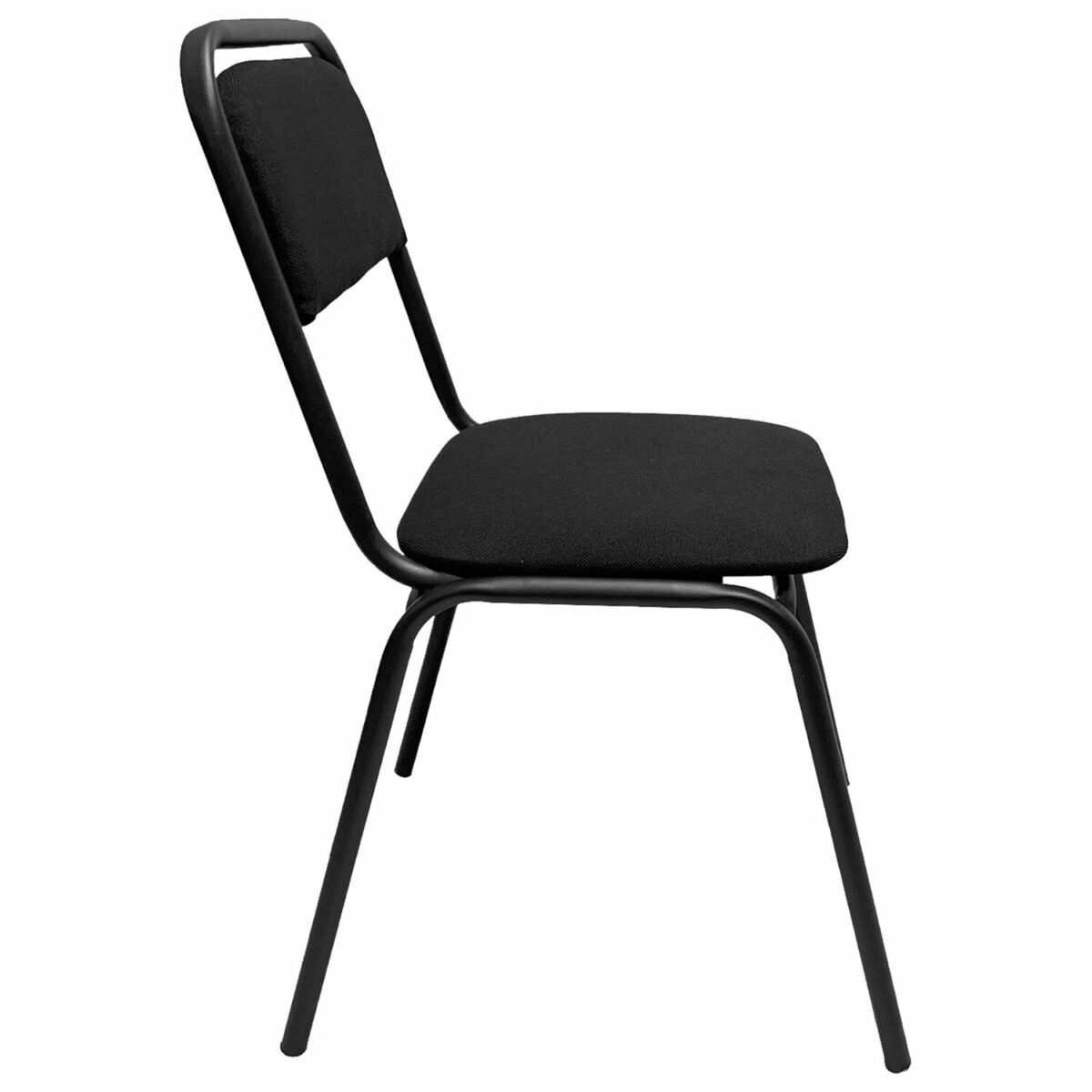 Стул для посетителей РС42, черный каркас, ткань черная — изображение 4
