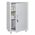 Шкаф медицинский 1-створчатый HILFE "МД 1 1760/SG" 1850х600х400 мм, стекло, белый, S26199204509 — изображение 4