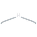 Вешалка-плечики трансформер 2 КОМПЛЕКТА (10 плечиков) металл с покрытием, белые, BRABIX, 880786 — изображение 4