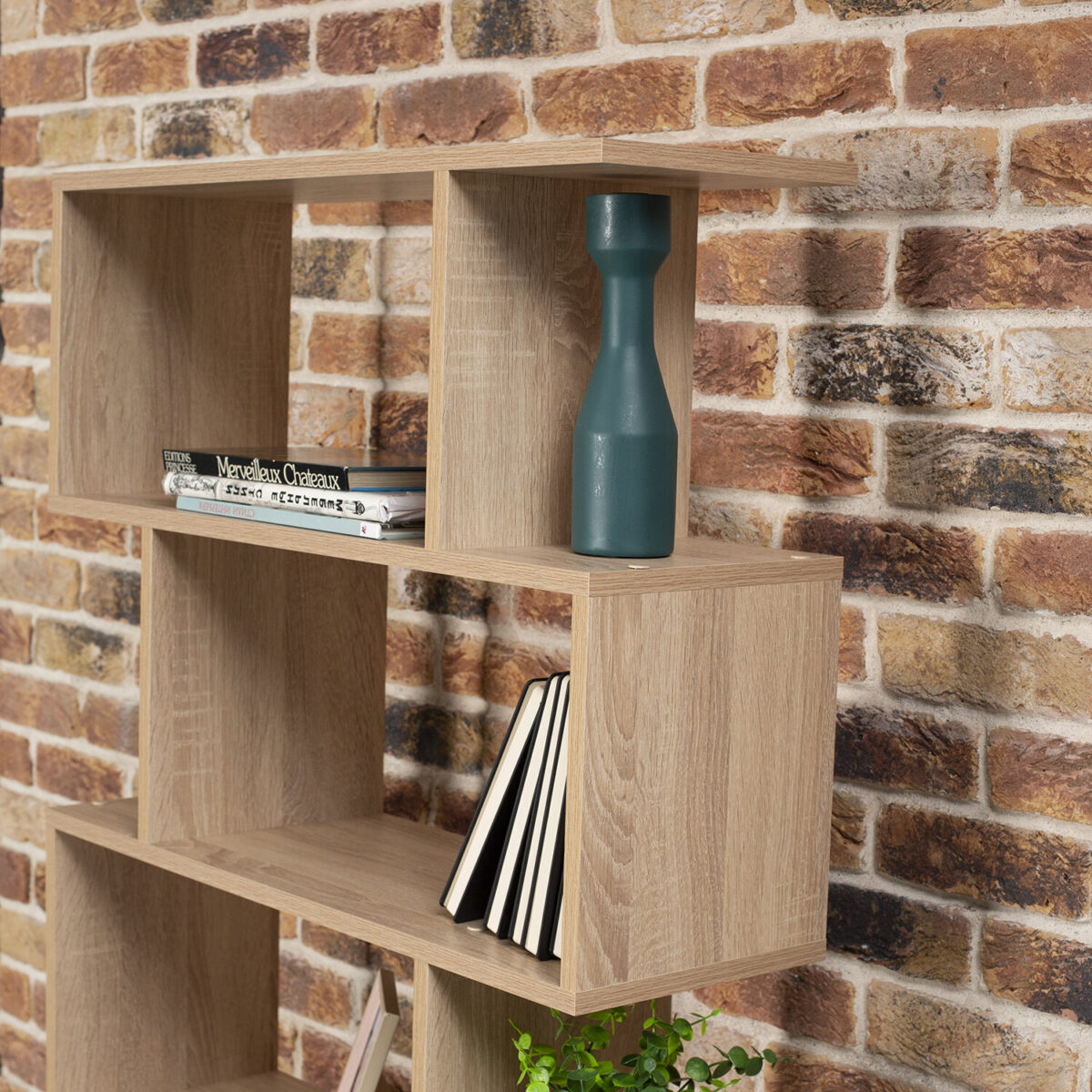 Стеллаж BRABIX "Scandi SH-008", 730х250х1760 мм, 6 секций, ЛДСП, дуб сонома, 641898, ЦБ013658-2 — изображение 5