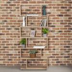 Стеллаж BRABIX "Scandi SH-008", 730х250х1760 мм, 6 секций, ЛДСП, дуб сонома, 641898, ЦБ013658-2 — изображение 4