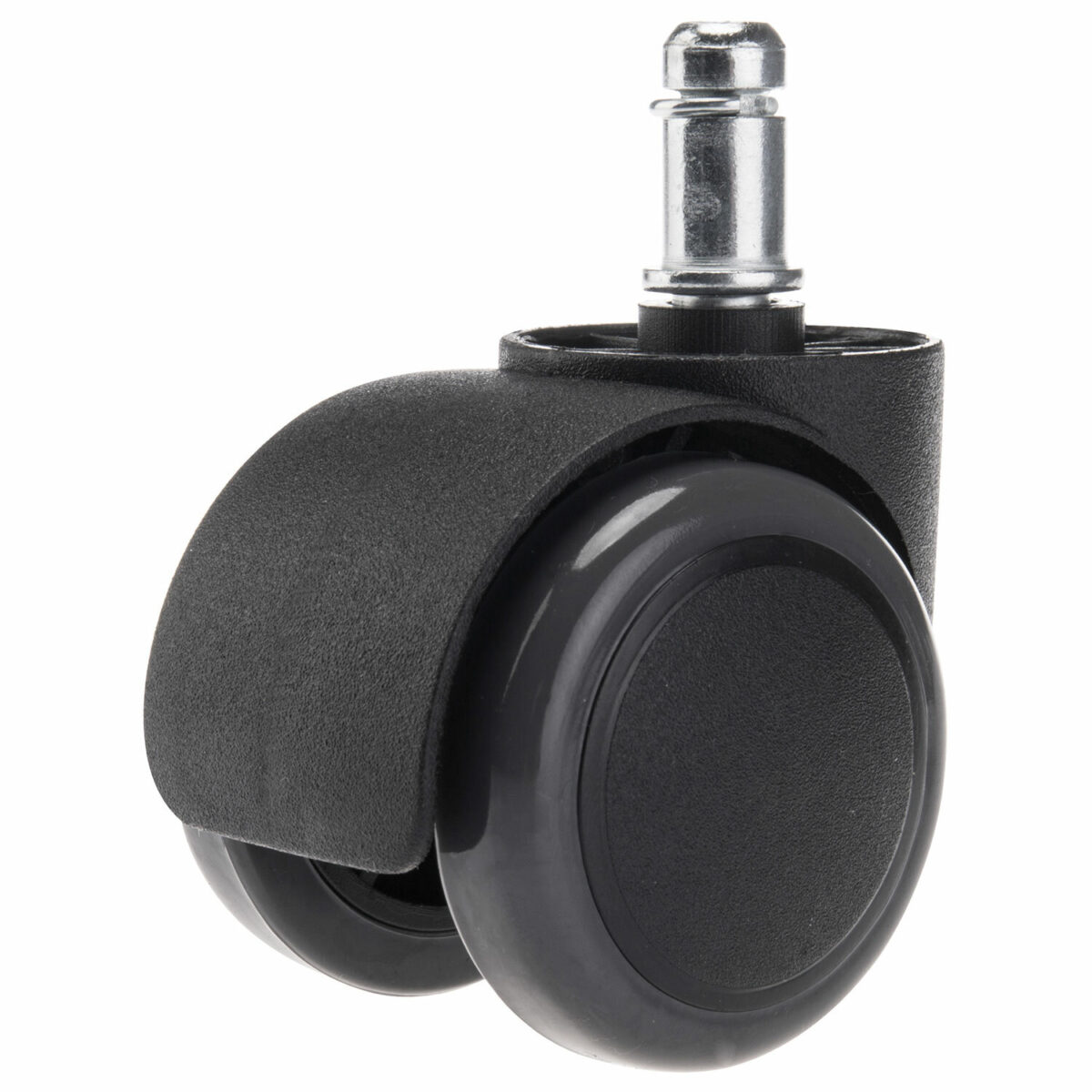 Колеса (ролики) для кресла, прорезиненные, КОМПЛЕКТ 5 шт., шток d 11 мм, черные, в пакете, WBZ (ВБЗ), 533083 — изображение 2