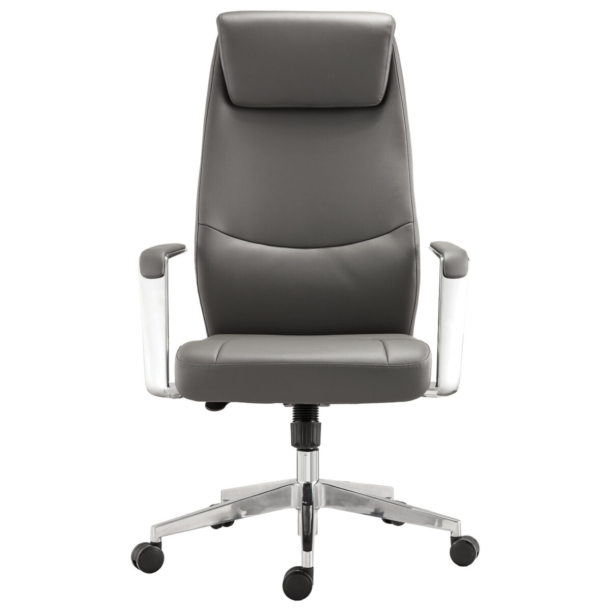 Кресло офисное BRABIX PREMIUM "Jazz EX-757", синхромеханизм, алюминий, экокожа, серое, 532490 — изображение 5