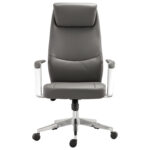 Кресло офисное BRABIX PREMIUM "Jazz EX-757", синхромеханизм, алюминий, экокожа, серое, 532490 — изображение 5