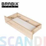 Комод BRABIX "Scandi CM-001", 750х330х730 мм, 4 ящика, ЛДСП, дуб сонома, 641901, ЦБ013659 -2 — изображение 18