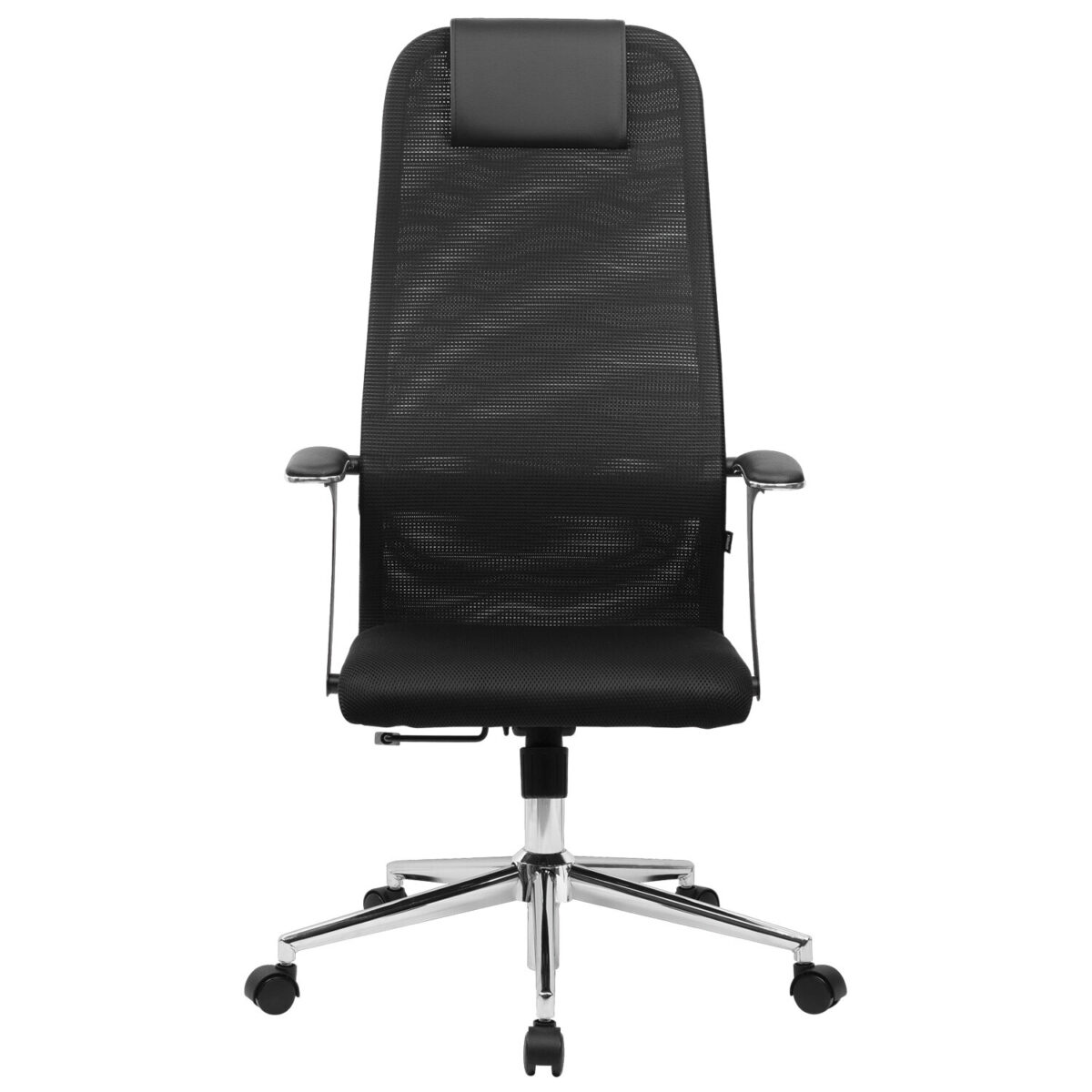 Кресло BRABIX PREMIUM "Ultimate EX-801" хром, плотная двойная сетка Х2, черное, 532917 — изображение 4