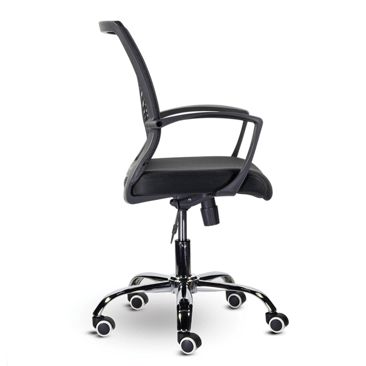 Кресло BRABIX "Wings MG-304", пластик черный, хром, сетка, черное, 532016 — изображение 3
