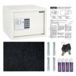 Сейф мебельный DASWERK (ДАСВЕРК) SC-250EL (250х350х250 мм), электронный замок, бежевый, 291345 — изображение 11