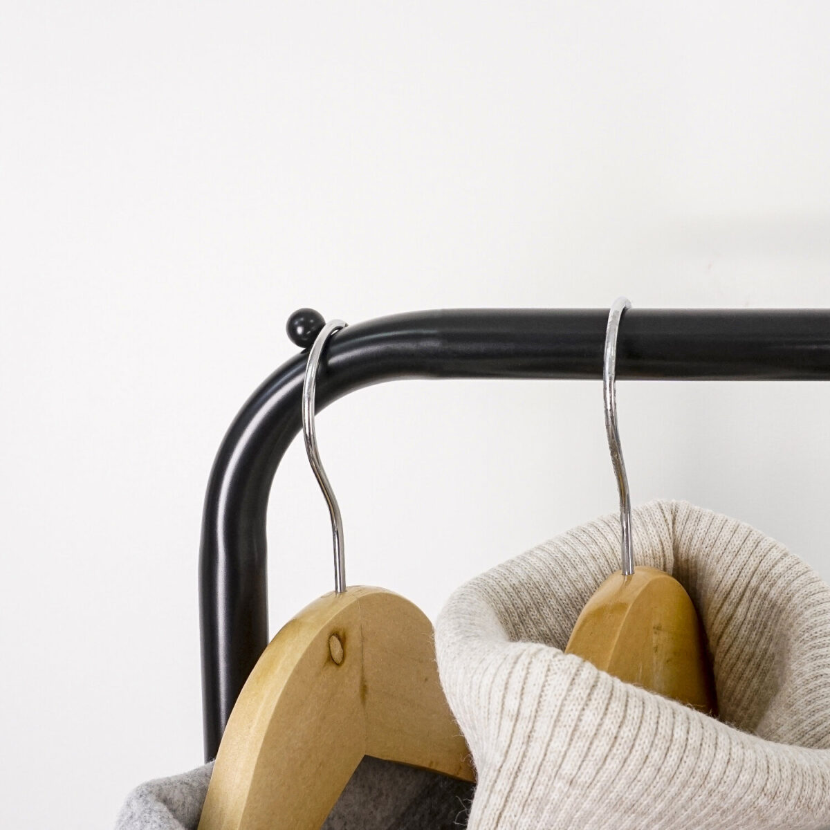 Вешалка для плечиков "Радуга-2", 1520х820х390 мм, передвижная, металл, черная, ВНП 299 Ч — изображение 5